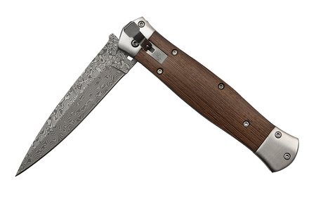 Nóż Sprężynowy Damasceński N-961 Damast