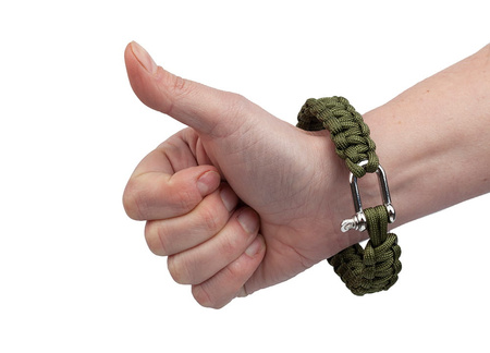Bransoletka Survivalowa Paracord z Szeklą BR-002