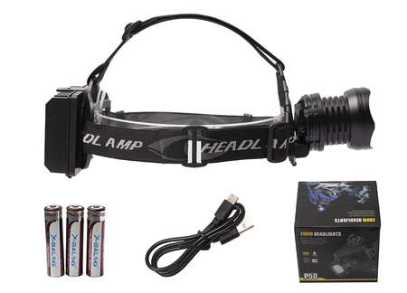 Latarka czołowa + Powerbank X-BALOG BL-T70-P70 LCZ-032