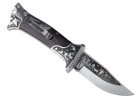 Nóż Myśliwski Columbia N-064APS Składany + Skórzane ETUI