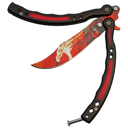 Nóż Motylek BSH ADVENTURE N-451F Treningowy