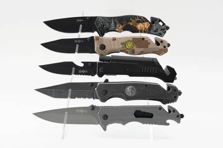 Stojak ekspozycyjny na noże BSH ADVENTURE S2