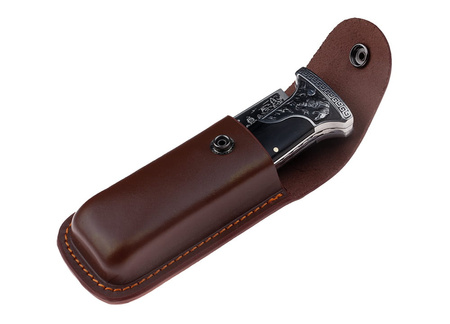 Skórzany pokrowiec na nóż składany BSH ADVENTURE N-996X