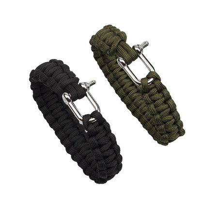 Bransoletka Survivalowa Paracord z Szeklą BR-002