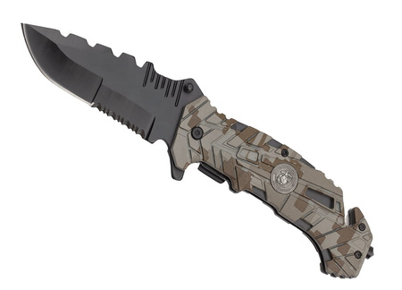 Nóż Ratowniczy BSH ADVENTURE N-393A Sprężynowy