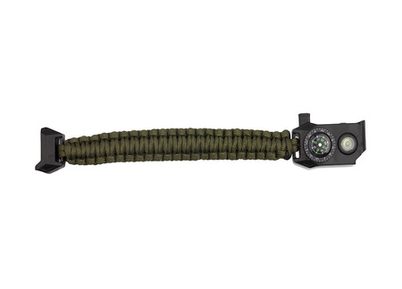 Bransoletka Survivalowa Paracord 9w1 Krzesiwo Kompas Latarka BR-004