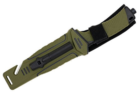 Nóż Taktyczny BSH ADVENTURE N-327B + Krzesiwo i Osełka