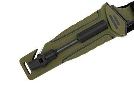 Nóż Taktyczny BSH ADVENTURE N-327B + Krzesiwo i Osełka