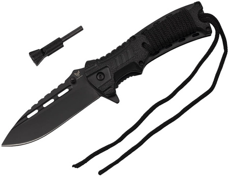 Nóż sprężynowy z krzesiwem HASTAA 01-HS-501