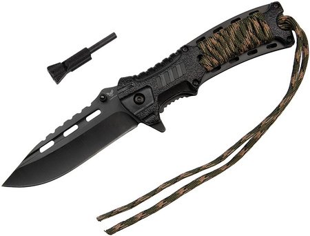 Nóż sprężynowy z krzesiwem HASTAA 02-HS-501