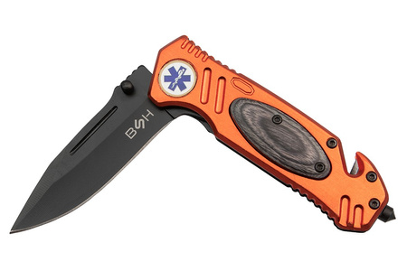 Nóż Ratowniczy BSH ADVENTURE N-380 Sprężynowy