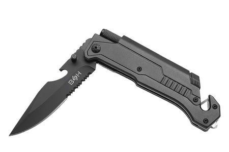 Nóż Ratowniczy BSH ADVENTURE 3w1 N-061Z Latarka Krzesiwo