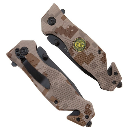 Nóż Ratowniczy BSH ADVENTURE N-386D Sprężynowy