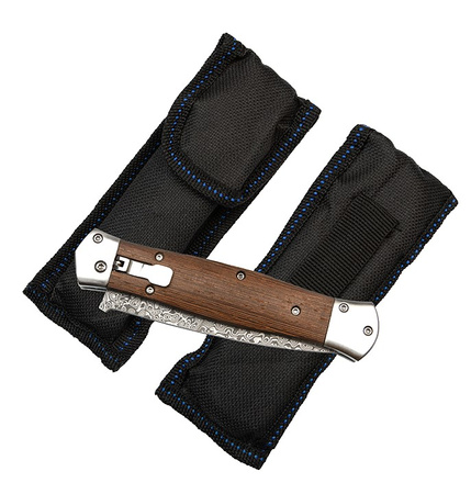 Nóż Sprężynowy Damasceński N-961 Damast