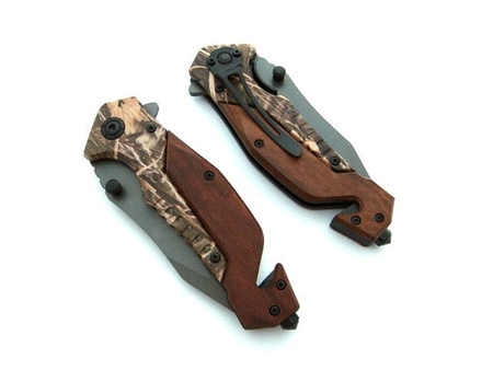 Nóż Ratowniczy BSH ADVENTURE N-537C Sprężynowy