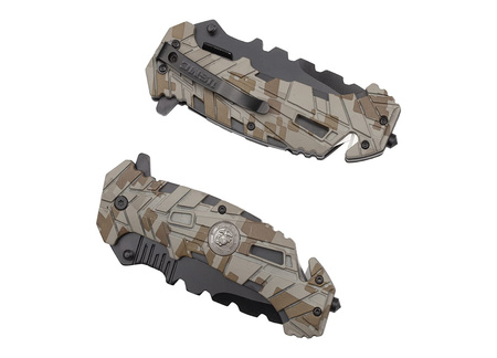 Nóż Ratowniczy BSH ADVENTURE N-393A Sprężynowy