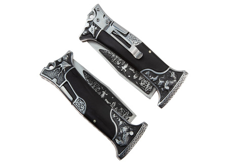 Nóż Myśliwski Columbia N-064APS Składany + Skórzane ETUI