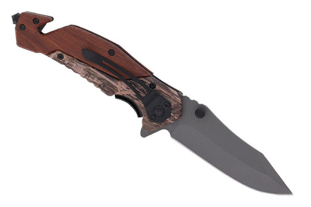 Nóż Ratowniczy BSH ADVENTURE N-537C Sprężynowy