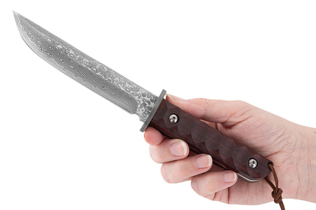 Nóż myśliwski ze stali damasceńskiej TAKOMA N-958