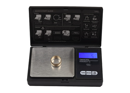 Elektroniczna Waga Jubilerska 0,1g/500g W-005