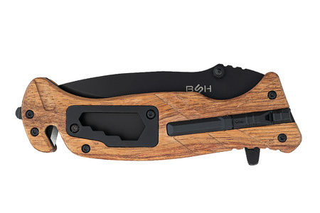 Nóż Ratowniczy BSH ADVENTURE N-501B 6w1 Krzesiwo Klucze Gwizdek
