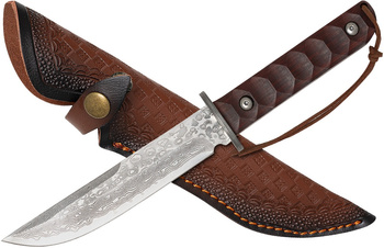 Nóż myśliwski ze stali damasceńskiej TAKOMA N-958
