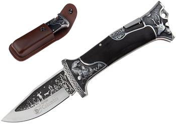 Nóż Myśliwski Columbia N-064APS Składany + Skórzane ETUI