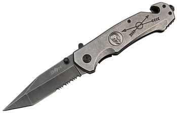 Nóż Ratowniczy BSH ADVENTURE N-363C Sprężynowy