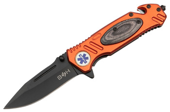 Nóż Ratowniczy BSH ADVENTURE N-380 Sprężynowy