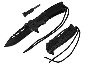 Nóż sprężynowy z krzesiwem HASTAA 01-HS-501