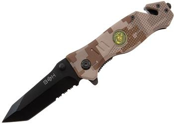 Nóż Ratowniczy BSH ADVENTURE N-386C Sprężynowy